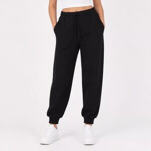 Prologue Mens Black Elastic Waist Drawstring Jogger Pants Size L